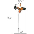 thumbnail image 4 of In the Breeze 2617 — Pivoting Monarch Butterfly Spinner — Colorful, Fun Wind Spinner and Wind Direction Indicator, 4 of 4