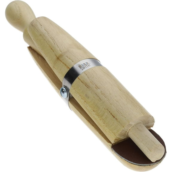 The Beadsmith Wooden Ring Clamp - Includes Wood Wedge with Handle and Ring Dowel – 6 Inches (152mm) – Jeweler’s Workbench Tool – Use to Securely Hold Rings While Polishing, Filing and Sanding