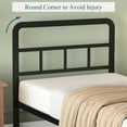 thumbnail image 5 of Lutown-Teen 18 Inch Twin XL Metal Bed Frame with Headboard and Footboard, Heavy Duty Platform, No Box Spring Needed, Easy Assembly, Black, 5 of 7