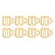 thumbnail image 5 of 100 Uds. Clips de papel bonitos estilo taza amarilla Metal fuerte Color exquisito Clips de papel para niños para el hogar escuela Oficina, 5 of 5