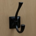thumbnail image 4 of GlideRite  5-Pack 4-1/4 in. Matte Black Flared Double Coat Hooks, 4 of 5