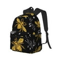 thumbnail image 2 of Vsdgher Hohey Bee Golden Embroidery Print Unisex Large Capacity Bookbag Schoolbag Casual Daypack for High School/College/Teens/Travel/Work, 2 of 8
