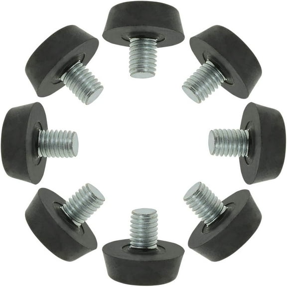 8-Pack M8 x 1.25 Furniture Glide Leveling Feet Adjustable Leveler Floor Protector for Table Desk Cabinet Leg