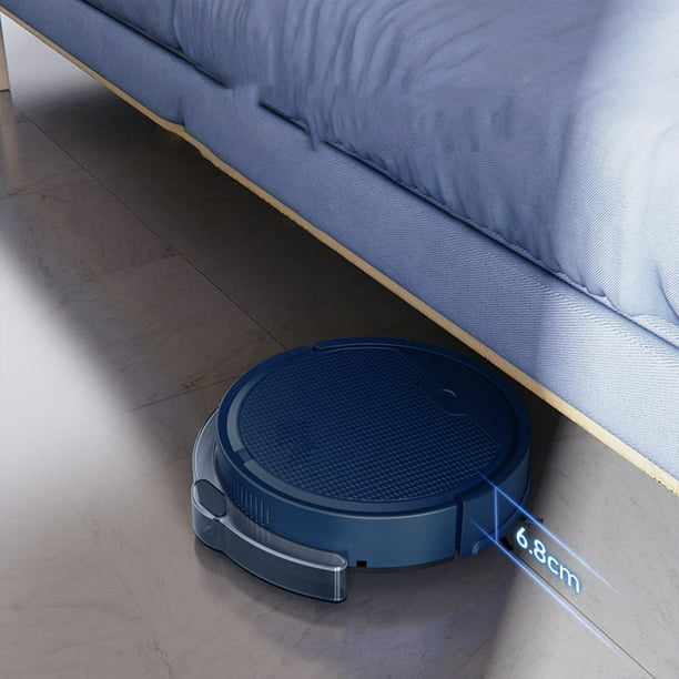 Robot Aspirador y Fregona Lei240106002 | Aspiradora Robótica Silenciosa con Succión de 2000 Pa y Batería de 3000 Mah, 80 Min de Autonomía | Depósito de Agua Desmontable, Fregona, Cobertura de 150 M²