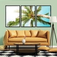 thumbnail image 3 of IDEA4WALL 3 Piece Canvas Wall Art Tropical Palm Trees Canvas Prints Framed Wall Art Decor, 3 of 4