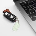 thumbnail image 7 of Uemuo Green Checkboard Pattern Rectangular Metal Keychain - Durable, Stylish, and Personalized Key Ring for Men and Women,Engraved Keychain,Gift Slim Sturdy Keychain, 7 of 7