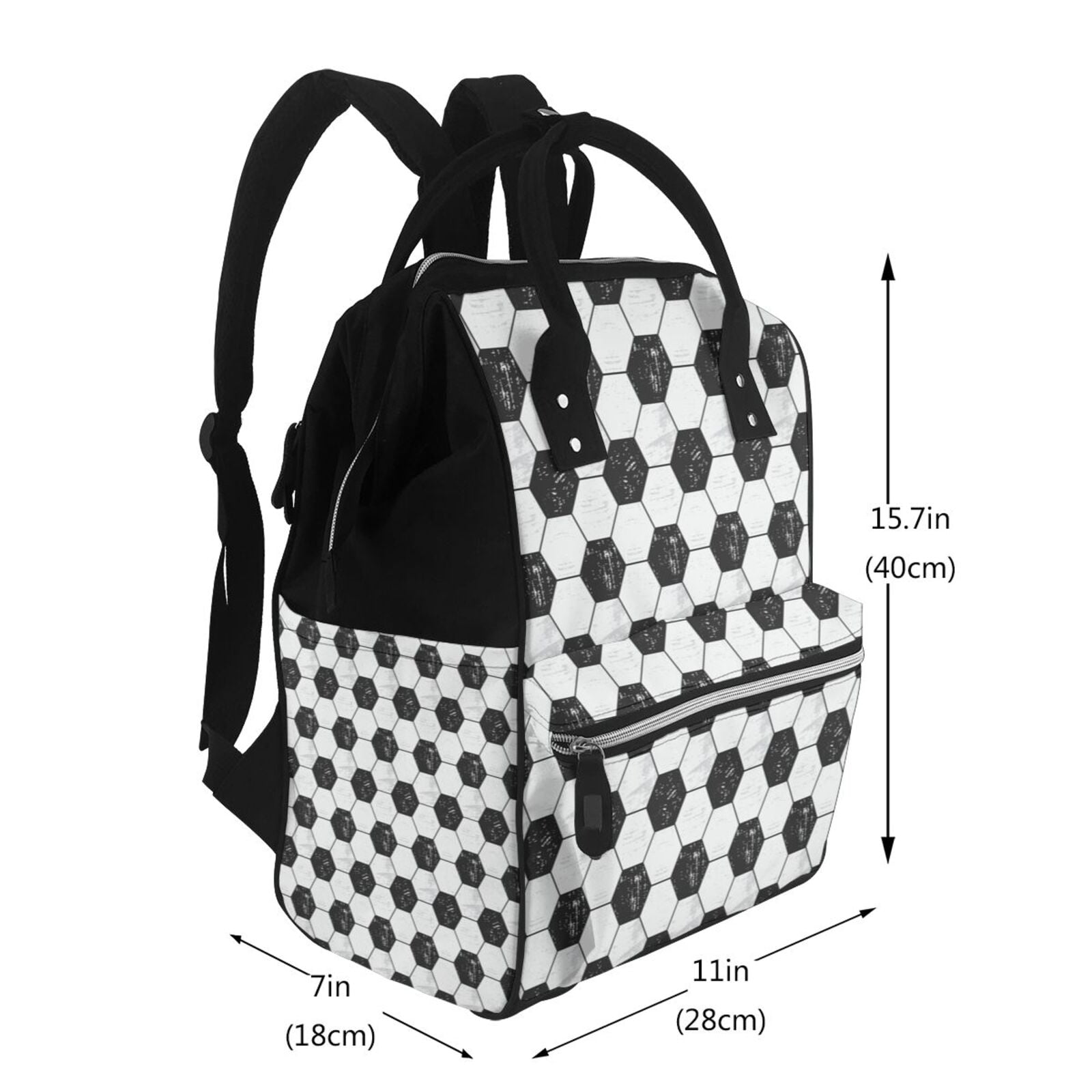 Defioc Soccer for Baby Diaper Bag Backpack - Baby Bag for Boys & Girls - Diaper Backpack - Large Travel Diaper Bags- Baby Registry Search & Shower Gifts
