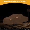 thumbnail image 3 of Funda para Coche Impermeable Unique Bargains para Todo Clima, Protección Exterior Completa Anti-UV Sol Lluvia para chevy Silverado 210D-PU Naranja con Franjas Reflectantes, 3 of 4