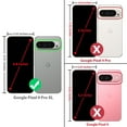 thumbnail image 2 of TJS for Google Pixel 9 Pro XL (XL Version Only) Phone Case, Impact Resistant Metal Ring Magnetic Support Kickstand Drop Protector Cover (Blue), 2 of 5
