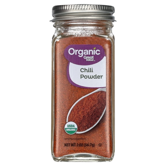 Great Value Organic Chili Powder, 2 oz