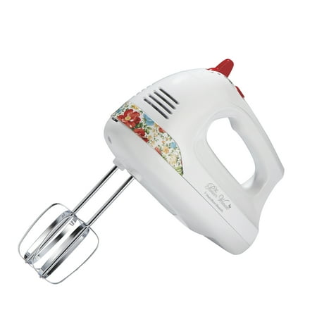 The Pioneer Woman 6-Speed Hand Mixer with Vintage Floral Design and Snap-On (Best Food Mixer Uk 2019)