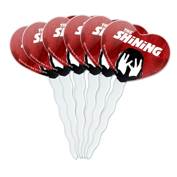 The Shining Danny Heart Love Cupcake Picks Toppers Decoration Set of 6