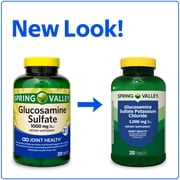 Spring Valley Glucosamine Sulfate Potassium Chloride Dietary Supplement Tablets for Joint Health, 1,000 mg, 200 Count