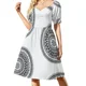 thumbnail image 3 of Vestido Art Nouveau de limonero de manga corta, estilo coreano, de lujo, para mujer, para boda, fiesta de bodas., 3 of 7