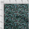 thumbnail image 2 of oneOone Viscose Chiffon Teal Green Fabric Tropical Sewing Craft Projects Fabric Prints By Yard 42 Inch Wide, 2 of 4