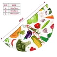 thumbnail image 5 of Kll 48" Christmas Tree Skirt Vegetables2 Xmas Tree Skirts Mat For New Year Xmas Holiday Party Indoor Outdoor Home Decoration, 5 of 9