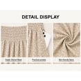 thumbnail image 3 of Enmain Flowy Maxi Skirt for Women Floral Pleated High Waist Drawstring Tiered Skirts with Pockets, 3 of 9