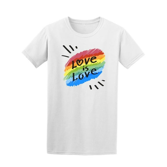 Rainbow Love Is Love Tee. Men's-Image by Shutterstock
