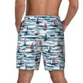 thumbnail image 2 of Lsque Mens Swim Trunks Boat In Ocean Pattern - Bathing Suit Compression Liner - Beach Swim Shorts Swimwear - (S-3XL) - Stretch Quick Dry -3X-Large, 2 of 9