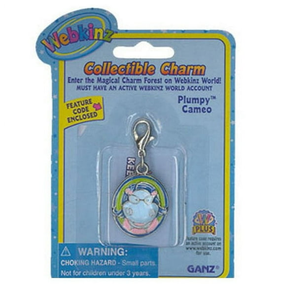 Webkinz Collective Charm - Plumpy CAMEO Hippo (WITH SEALED CODE)(BONUS 1 FUN CHOPS)
