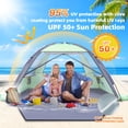 thumbnail image 4 of Tienda de Playa Happy Travel con Protección UV UPF 50+ para 6 Personas, 4 of 7