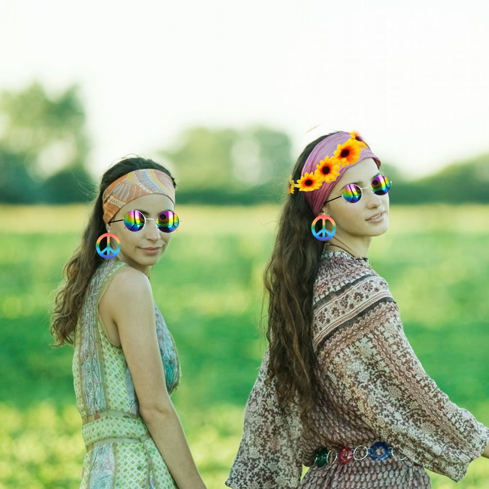 rainbow hippie dress