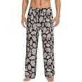 thumbnail image 1 of Fotbe Hand Drawn Pig Pantalones de Pijama para Hombre, Pantalones de Dormir, Pantalones de Casa con Cintura Ajustable y Bolsillos-Small, 1 of 6