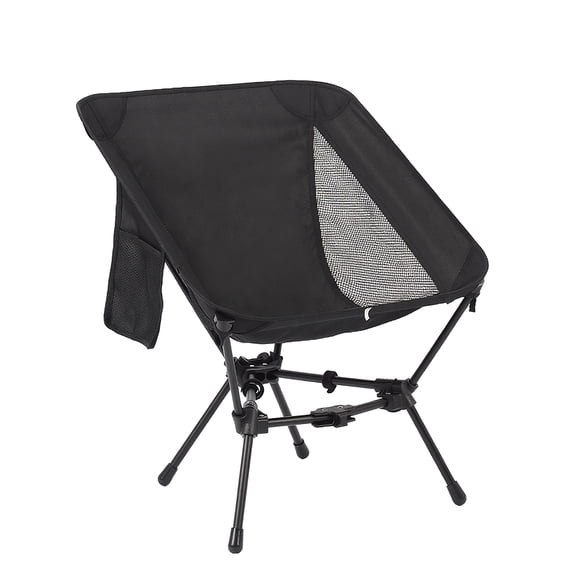 BN-LINK Folding Camping Chair, Portable Backpacking Chair with Carry Bag, Lightweight Hiking Chair for Outdoor Camp, Travel, Beach, Picnic, Black