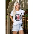 thumbnail image 3 of Ohio Pride OH Shaped Outline State Men's Graphic T Shirt Tees Brisco Brands L, 3 of 4