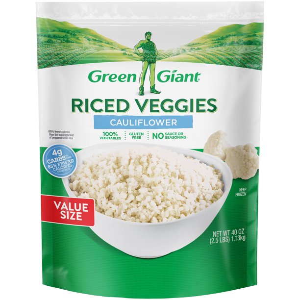 Green Giant Riced Veggies Cauliflower, Frozen, 40 oz