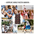 thumbnail image 6 of Xecao Red Chili print basketball shirt for both men and women, a unisex basketball jersey perfect for theme parties-Small, 6 of 6