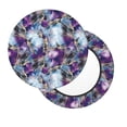 thumbnail image 2 of Disketp Purple Marble Texture Funda Redonda para Taburete, Funda de Cojín para Silla de Bar Suave y Elástica-13 inch, 2 of 7