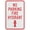 Warning Sign 4, variant on No Parking Fire Hydrant Reflective Aluminum Metal Signage - 8"x12", With Symbol, Weatherproof - Street, Fire Hydrant, Emergency Zone, Public Area