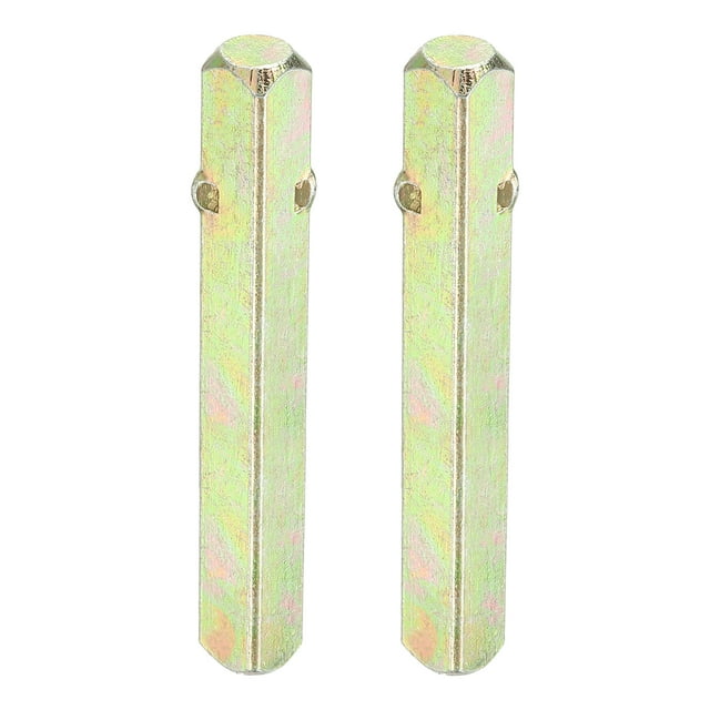 Unique Bargains Broche de Poignée de Porte Carrée 70x8mm, Lot de 2 Broches de Poignée de Porte en Acier au Carbone pour Poignées de Porte à Mortaise