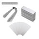 thumbnail image 1 of 100 etiquetas de aluminio para plantas con ataduras de alambre para plantas, resistentes al agua y al sol, diseño de doble ojal, perfectas para jardín, vivero e invernadero, 1 of 5