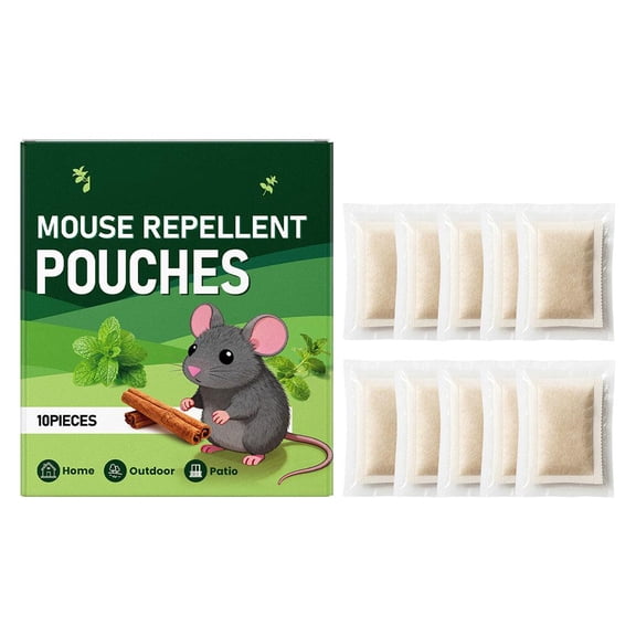 10 Pack Natural Rodent Repellent Patches Safe Non-Toxic for Indoor Outdoor Use