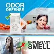 NonScents Refrigerator Deodorizer - Odor Eliminator for Fridge & Freezer - Outshines Baking Soda