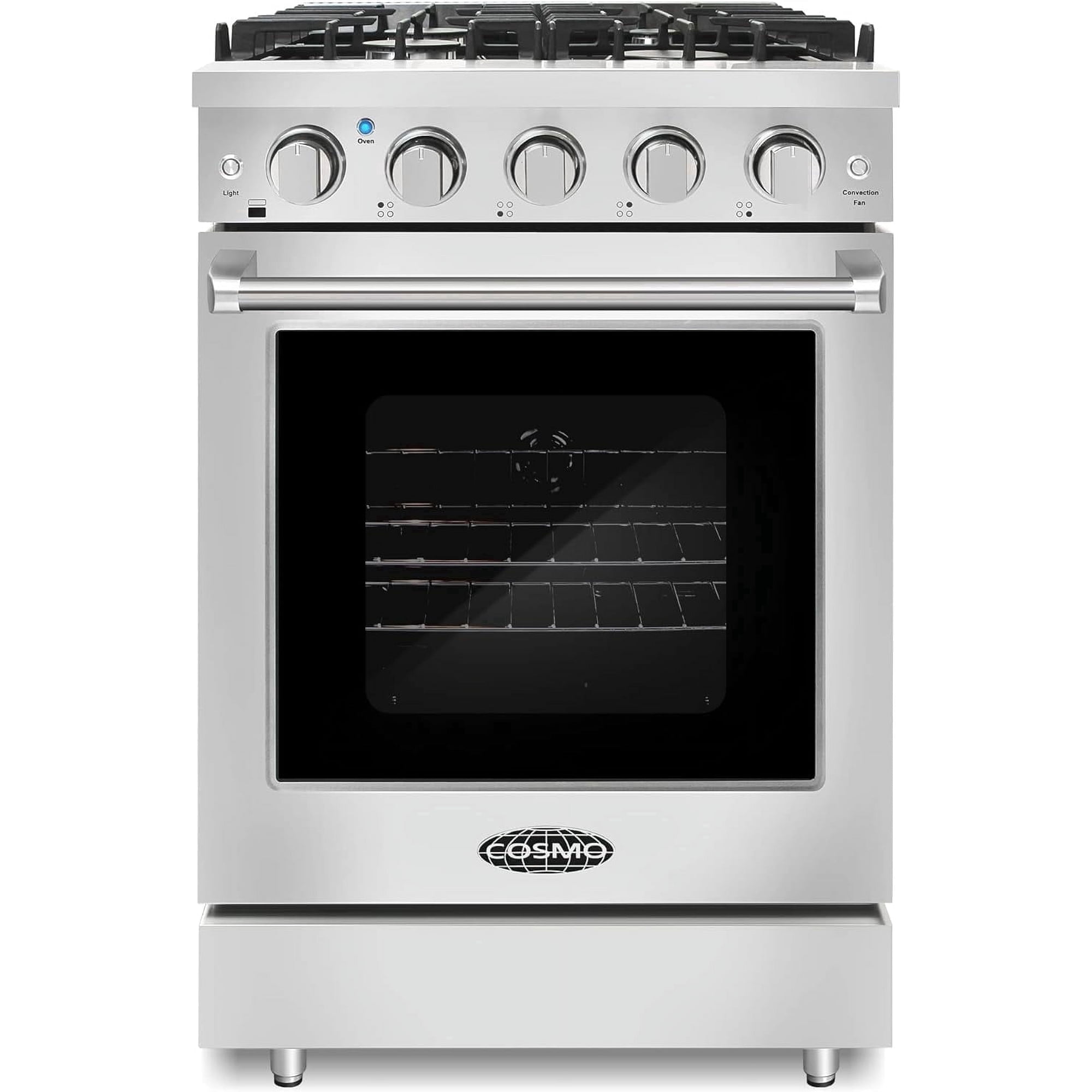 24 in. Haven Collection 3.73 cu. ft. 4 Burner Gas Range in Stainless Steel