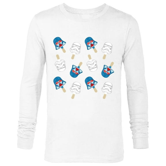 Star Wars Darth Vader Pops July 4th - Long Sleeve T-Shirt for Men - Customized-White