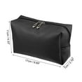 thumbnail image 4 of Unique Bargains Floral Makeup Bag Zipper Flower Cosmetic Pouch Black, 4 of 7