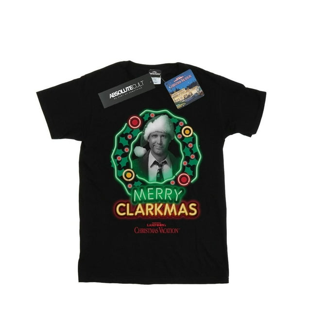 T-Shirt de Noël National Lampoon's pour Garçons en Niveaux de Gris Clarkmas
