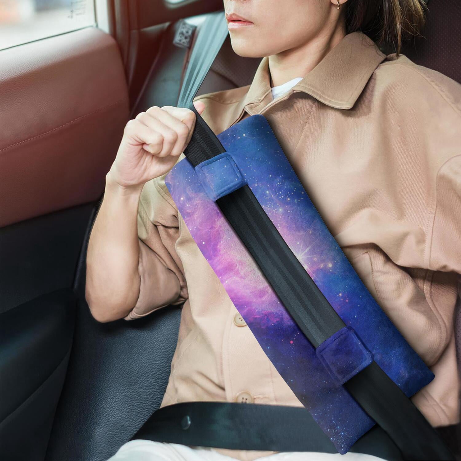Cosmos Themed Post Surgery Seatbelt Pillow - Outer Space Design Chest Protector