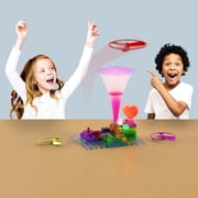 E-Blox: Circuit Blox: BYO Fan Launch Light Show - 59 Projects, Build Your Own LED Brick Kit, Fun Electrical Circuit Activities, DIY STEM, Kids Ages 8+