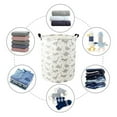 thumbnail image 4 of AUCHEN 19.7" Collapsible Laundry Basket, Foldable Cotton Linen Laundry Hamper for Baby Girl Boy, Large Capacity Basket with Handles Bag Dirty Clothes Toy Storage Basket Bin, 4 of 8