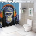 thumbnail image 7 of Creowell Contemporary Art Pretty Shower Curtain Bathroom Decor Polyester Fiber Set with Hooks 36x72, 7 of 7