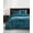 Teal, variant on Chezmoi Collection Lux 3-Piece Teal Velvet Comforter Set King Size, All Season Lush Plush Velvet Bedding Set with Soft Washed Microfiber Reverse