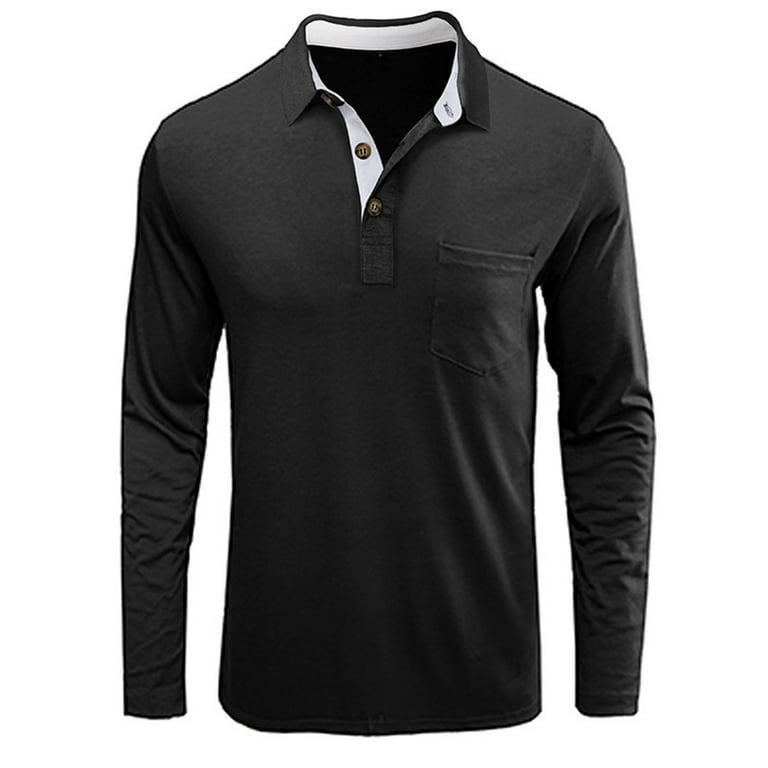 Aimik Hanes Mature Man Polo Shirt Men's Casual Polo Shirts Classic