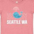 thumbnail image 4 of Inktastic Seattle Washington Cute Whale Travel Boys or Girls Baby T-Shirt, 4 of 5
