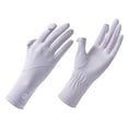thumbnail image 3 of Guantes de protección solar Cola Mujer Conducción Violeta Longitud 25,5 cm, 3 of 8