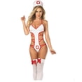 thumbnail image 2 of Conjunto de lencería erótica para mujer, uniforme de enfermera, disfraz de Cosplay, ropa de dormir glamurosa, 2 of 5